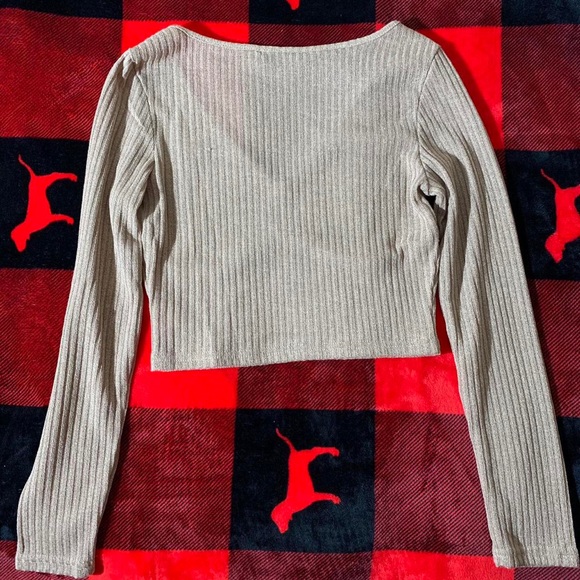 Cropped ribbed top - Picture 2 of 2